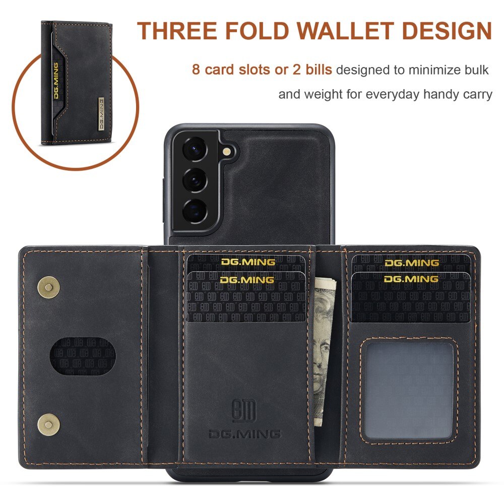 Magnetic Card Slot Case Samsung Galaxy S21 FE Musta