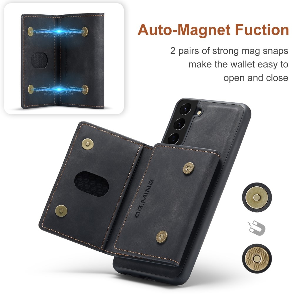 Magnetic Card Slot Case Samsung Galaxy S21 FE Musta