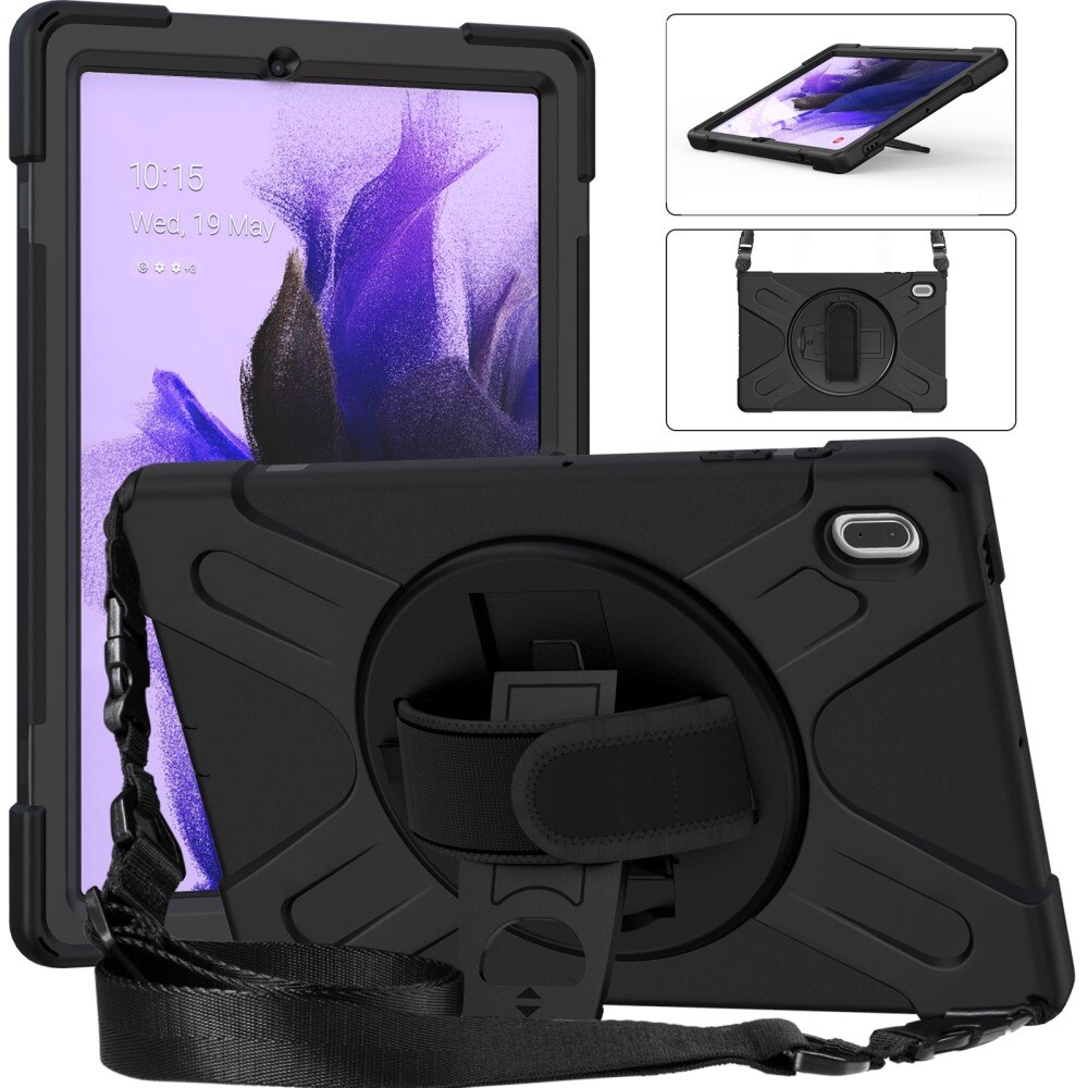 Iskunkestävä Hybridikuori Samsung Galaxy Tab S7 FE musta