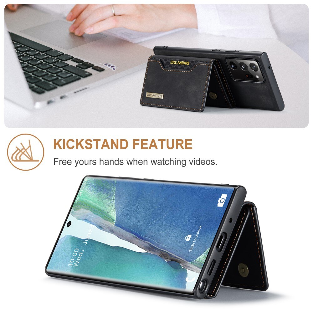 Magnetic Card Slot Case Samsung Galaxy Note 20 Ultra Musta