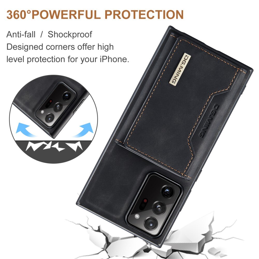 Magnetic Card Slot Case Samsung Galaxy Note 20 Ultra Musta