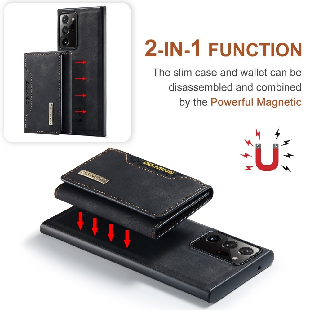 Magnetic Card Slot Case Samsung Galaxy Note 20 Ultra Musta