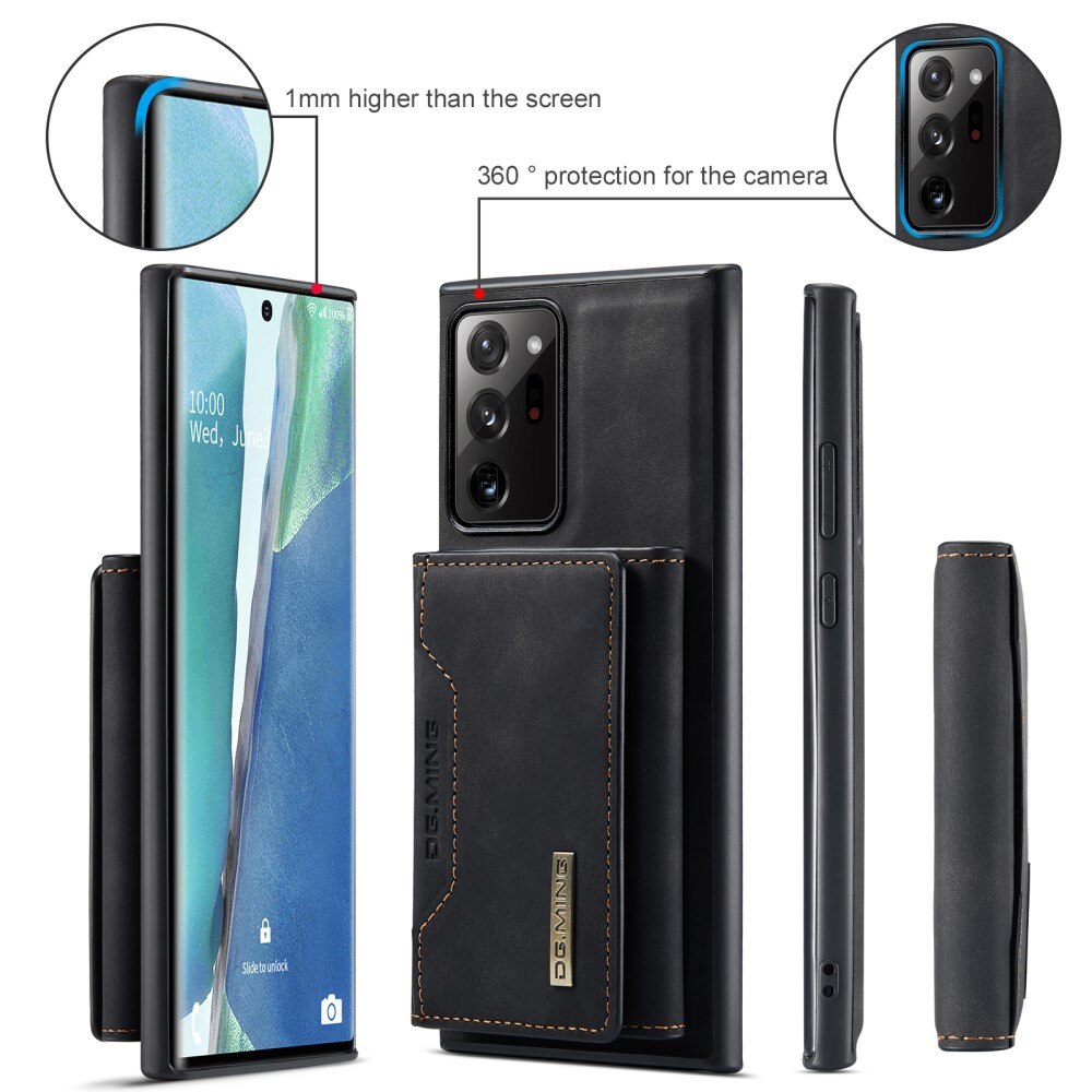 Magnetic Card Slot Case Samsung Galaxy Note 20 Ultra Musta