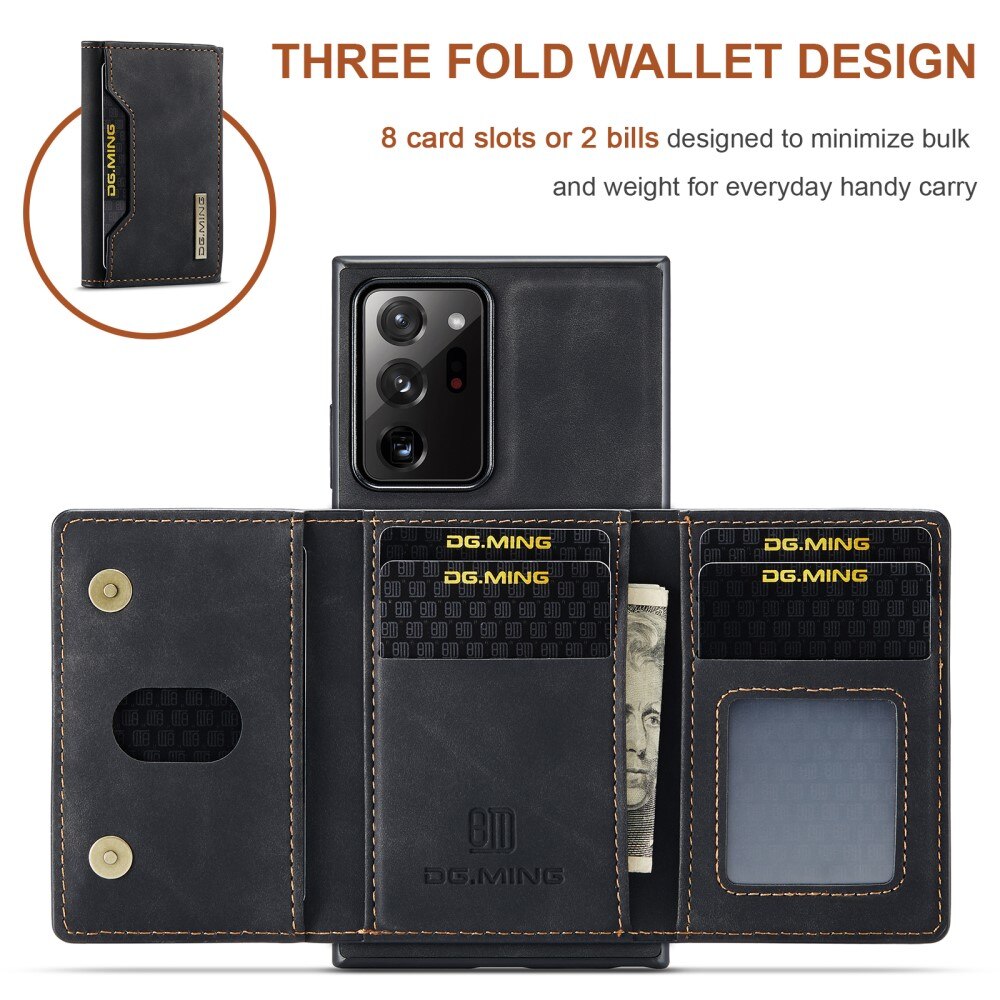 Magnetic Card Slot Case Samsung Galaxy Note 20 Ultra Musta
