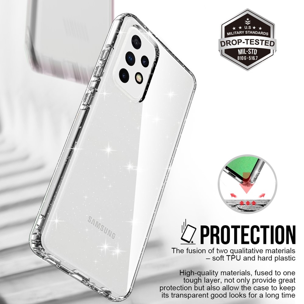Glitter TPU Case Galaxy A52/A52s kirkas