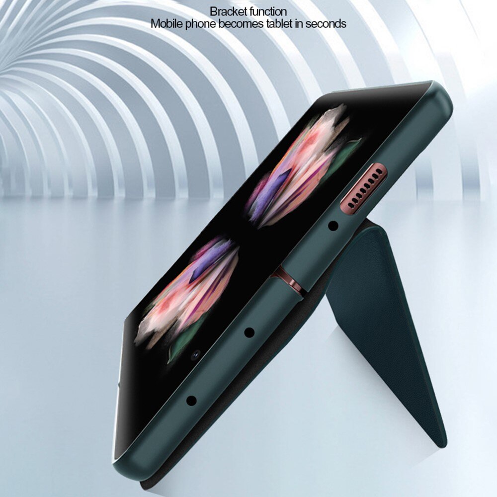 Aito Nahkakotelo Samsung Galaxy Z Fold 3 Musta