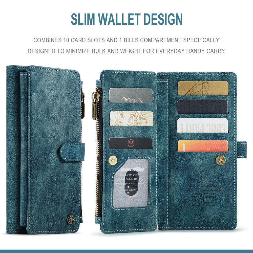 Zipper Wallet Samsung Galaxy A52/A52s sininen