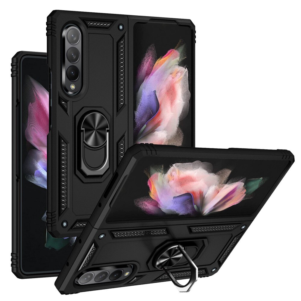 Hybridikuori Tech Ring Samsung Galaxy Z Fold 3 musta