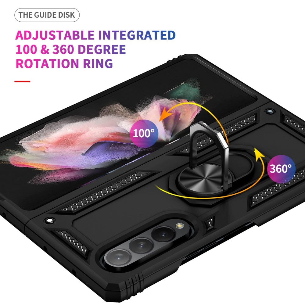 Hybridikuori Tech Ring Samsung Galaxy Z Fold 3 musta