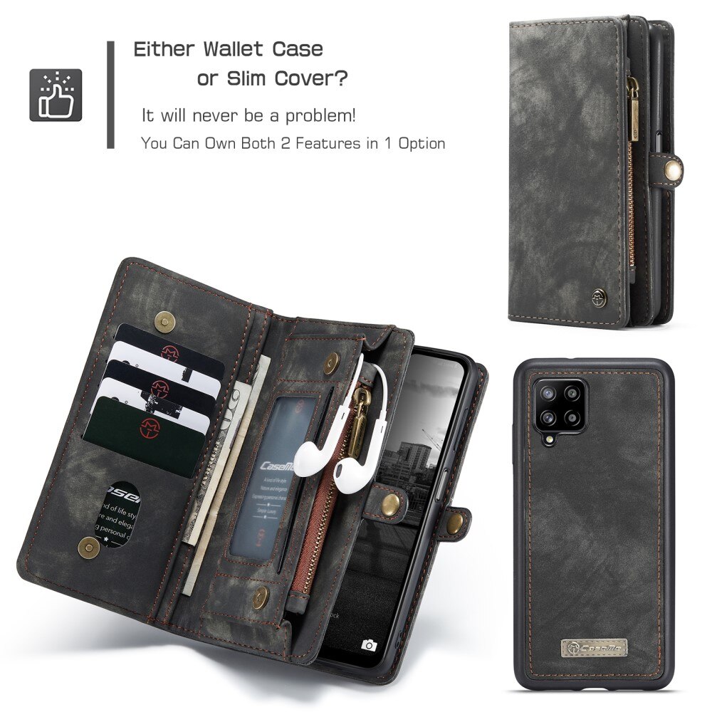 Multi-slot Suojakotelo Samsung Galaxy A12 5G Harmaa