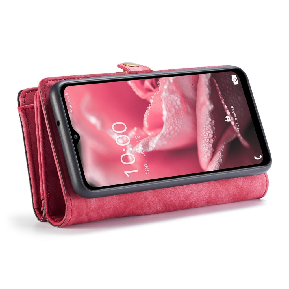 Multi-slot Suojakotelo Samsung Galaxy A12 5G Punainen