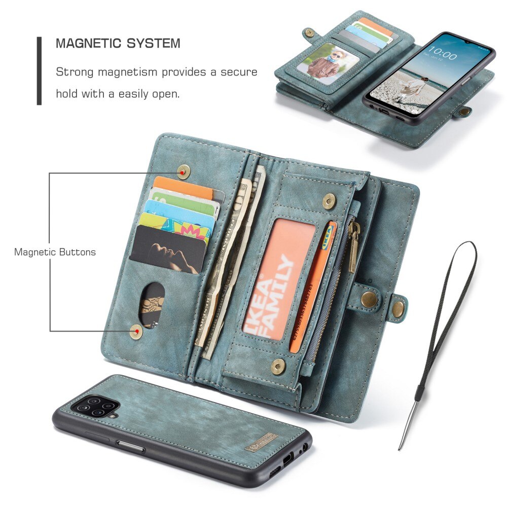 Multi-slot Suojakotelo Samsung Galaxy A12 5G Sininen