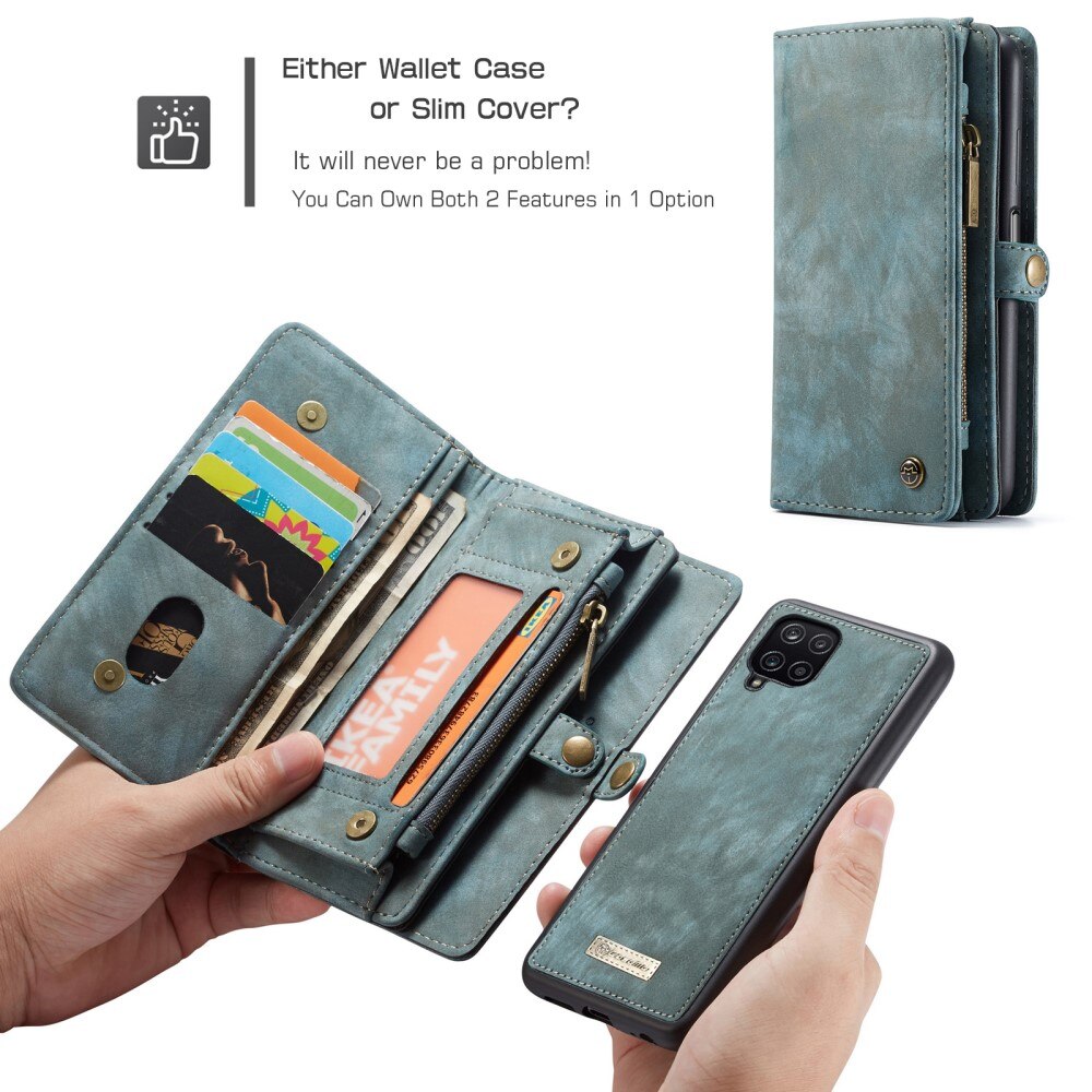 Multi-slot Suojakotelo Samsung Galaxy A12 5G Sininen