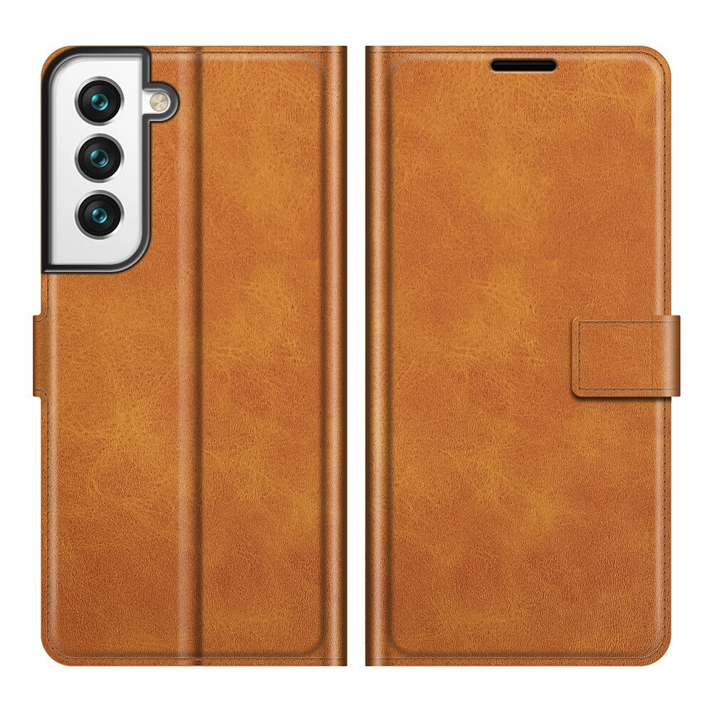 Leather Wallet Galaxy S22 Cognac