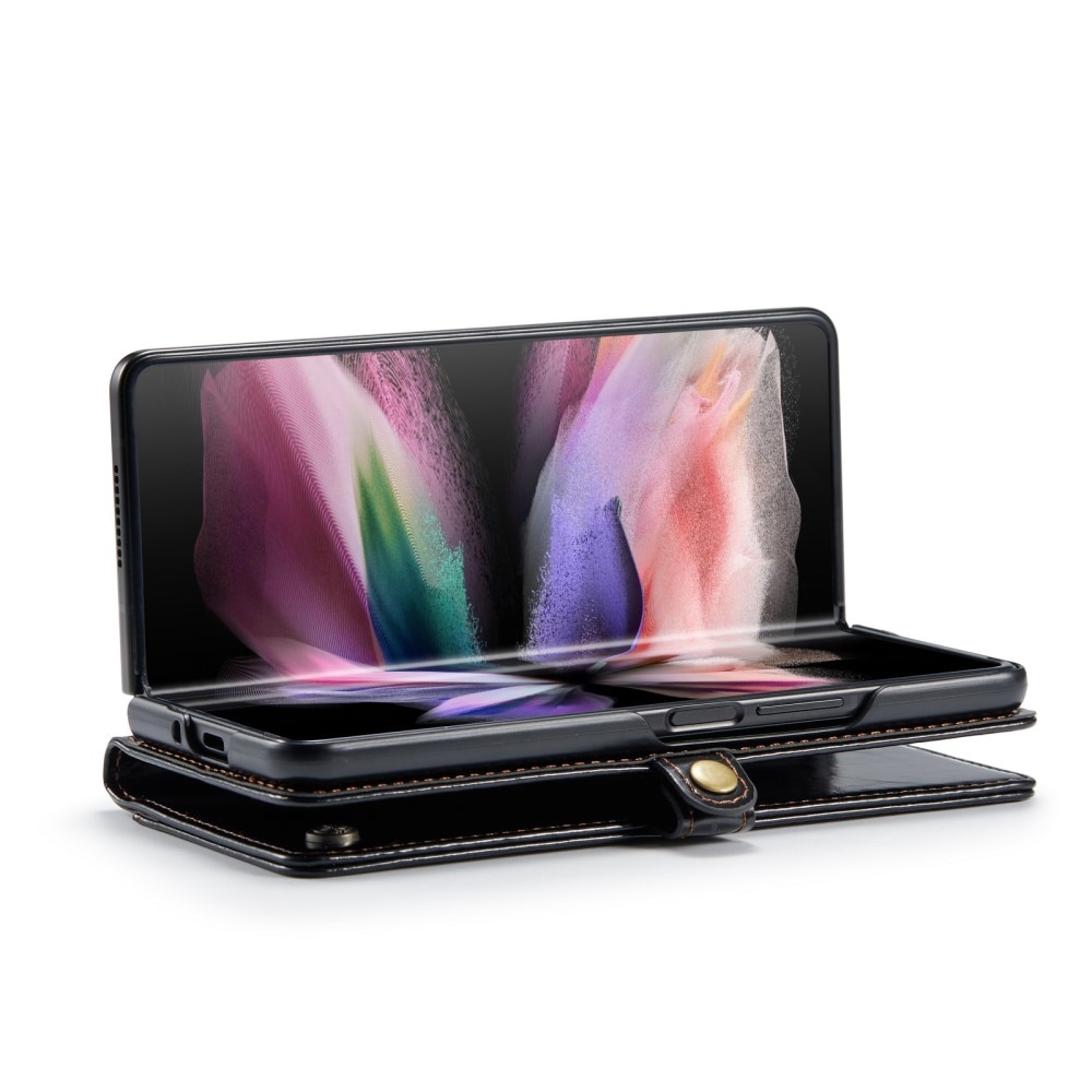 Leather Wallet Samsung Galaxy Z Fold 3 musta