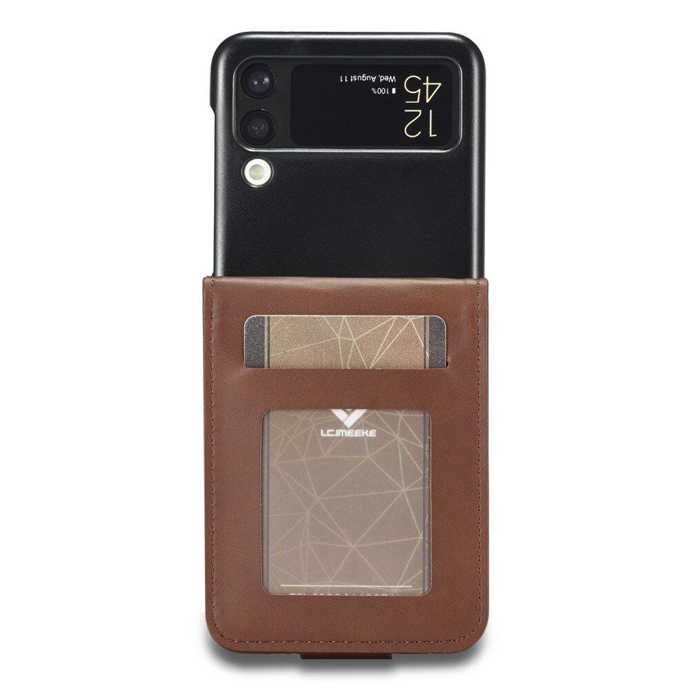 Lompakkokotelot Samsung Galaxy Z Flip 3 ruskea