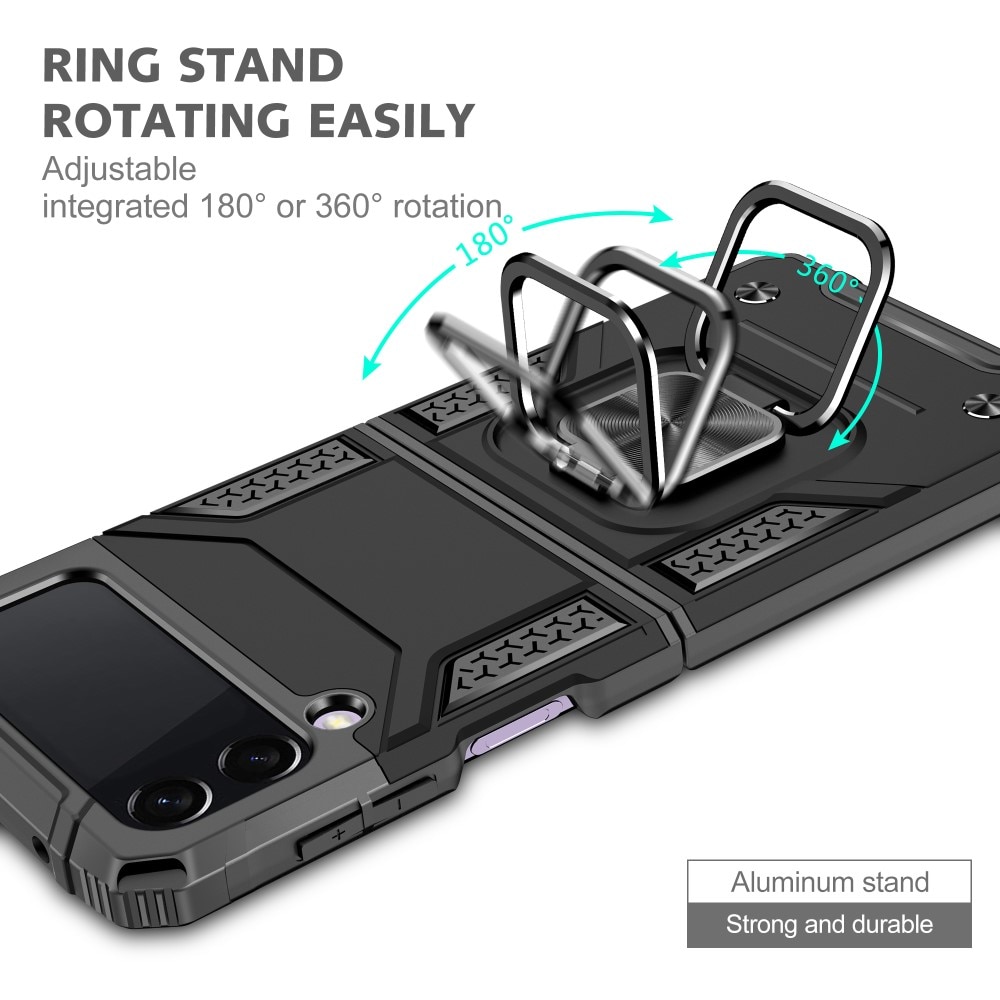 Hybridikuori Tech Ring Samsung Galaxy Z Flip 3 musta