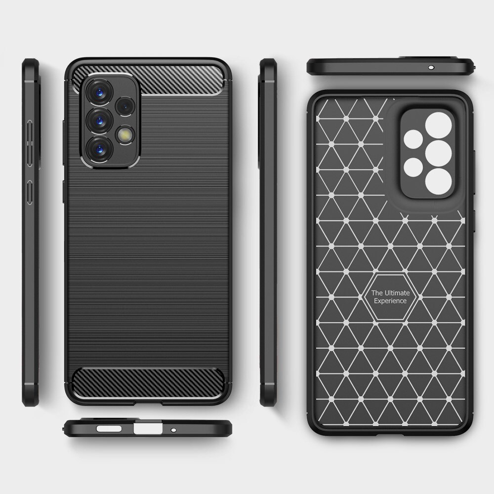 Samsung Galaxy A33 Kuori TPU Brushed Musta