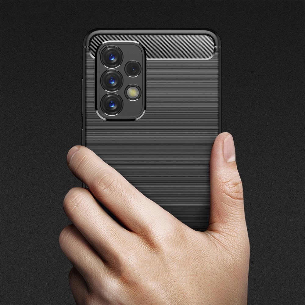 Samsung Galaxy A33 Kuori TPU Brushed Musta