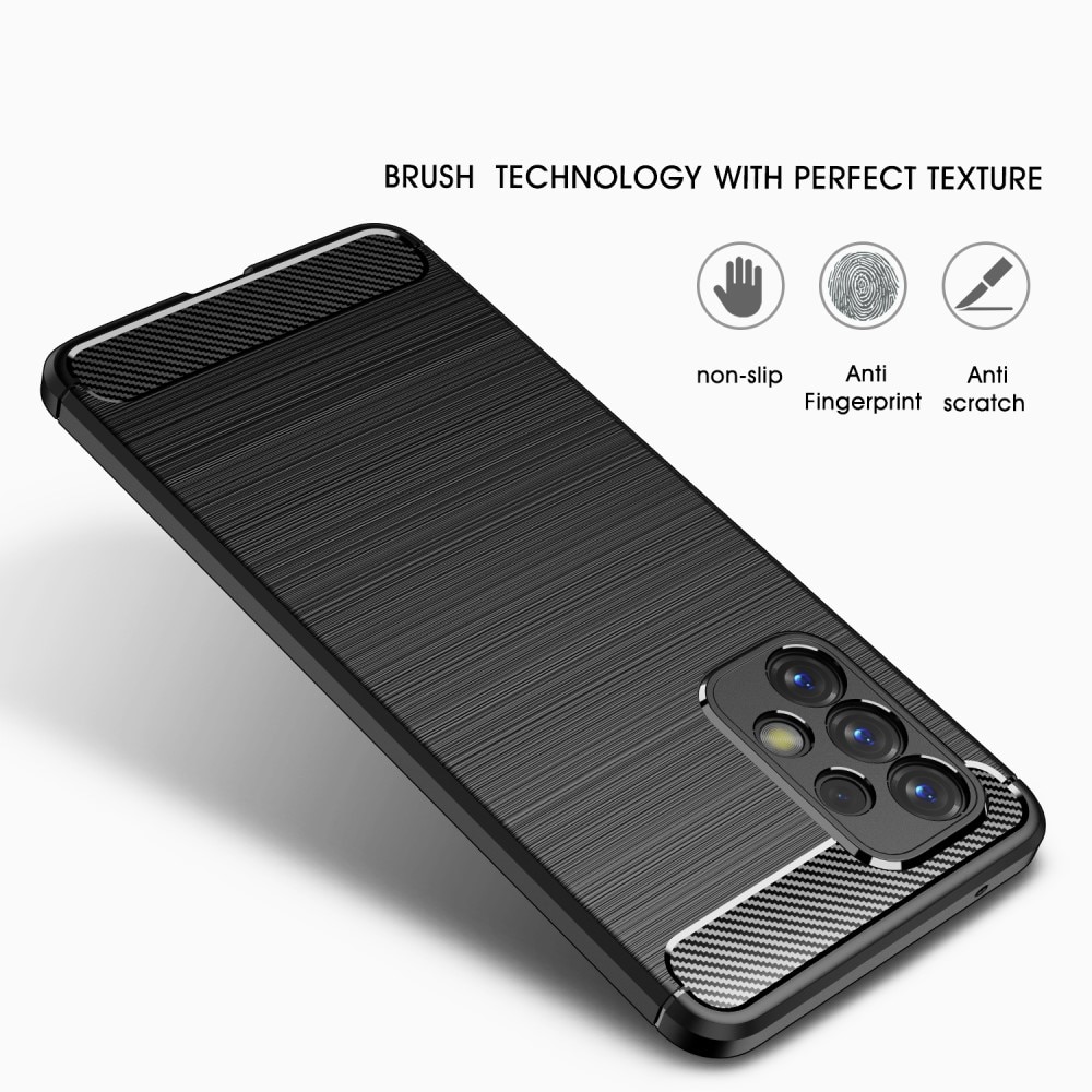 Samsung Galaxy A33 Kuori TPU Brushed Musta