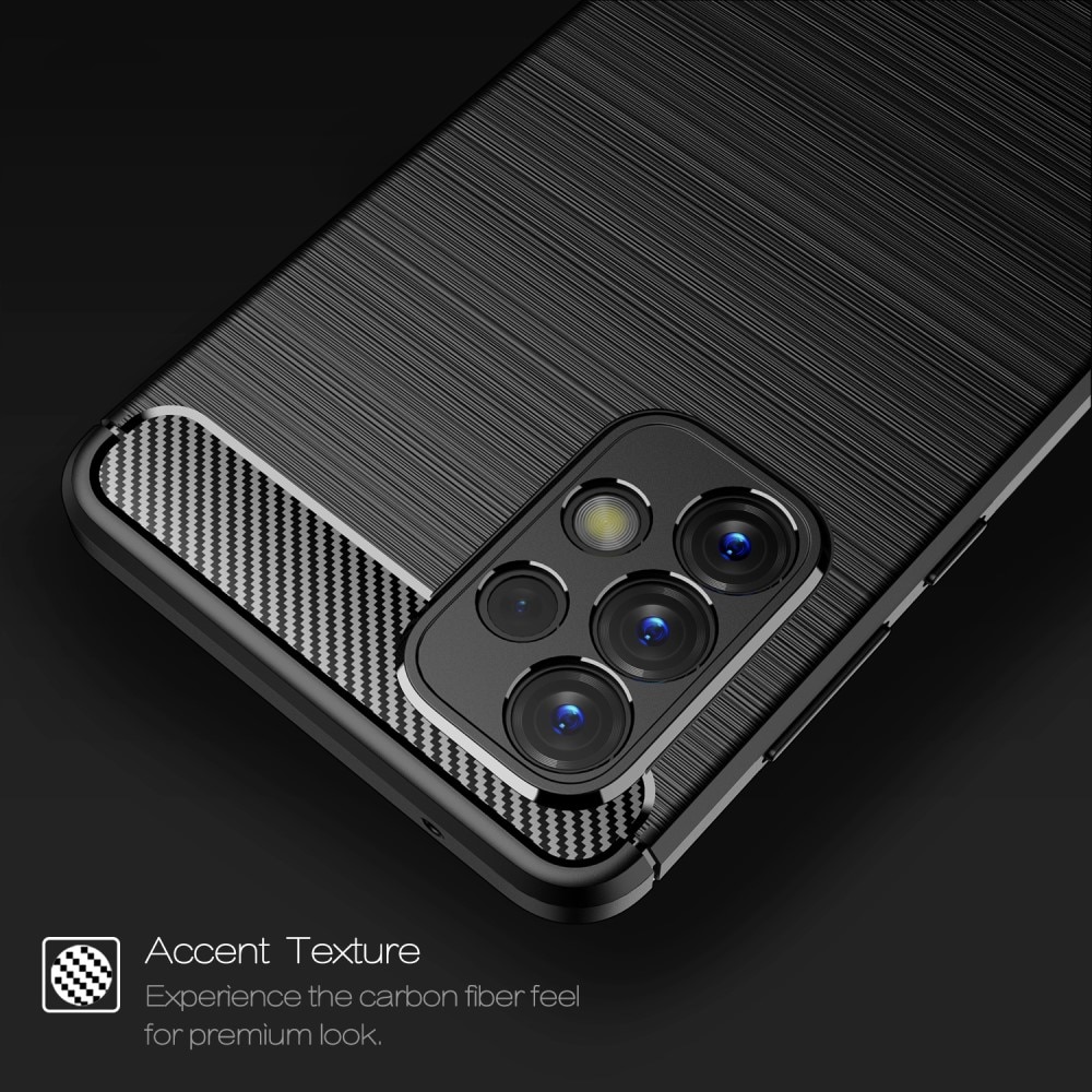 Samsung Galaxy A33 Kuori TPU Brushed Musta