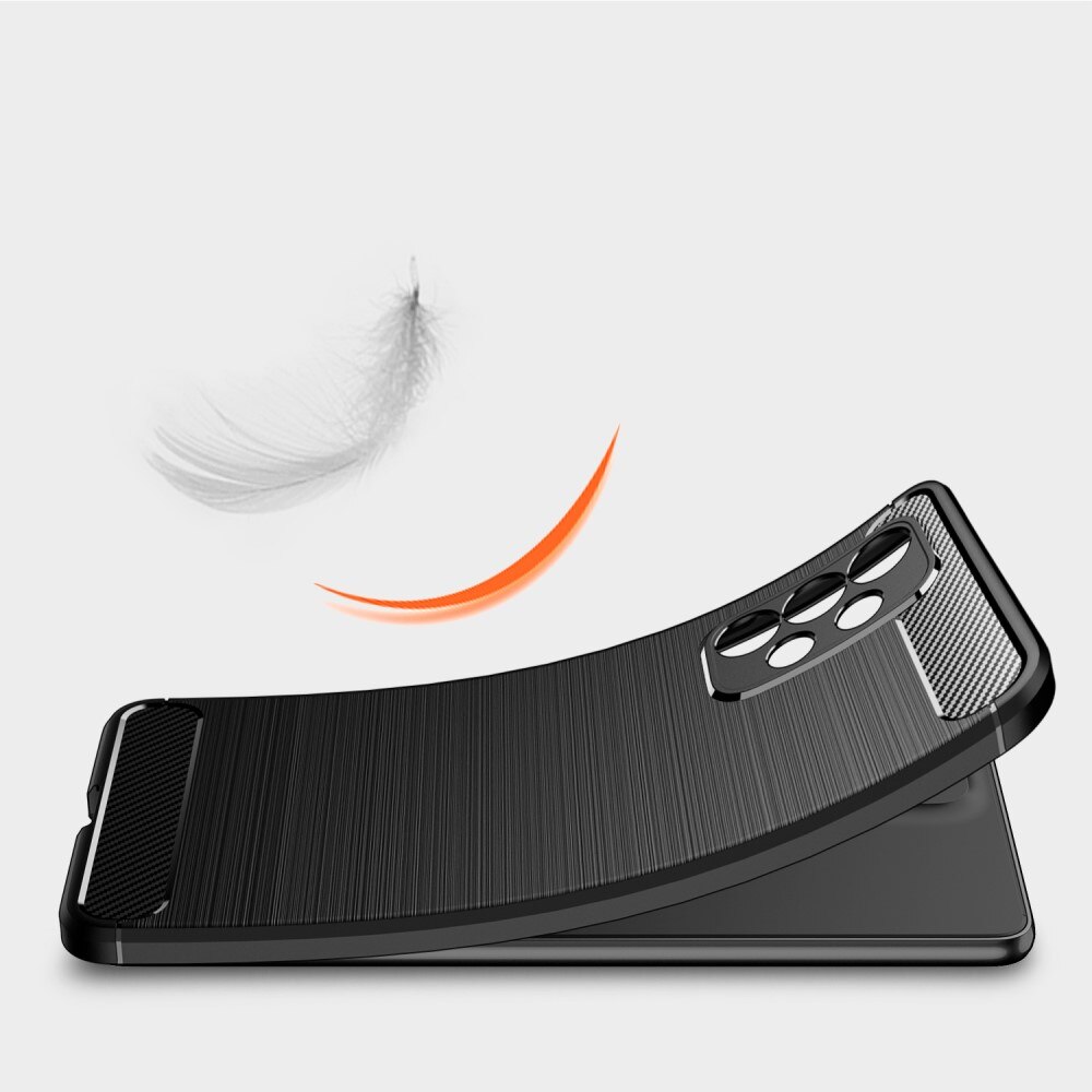 Samsung Galaxy A33 Kuori TPU Brushed Musta