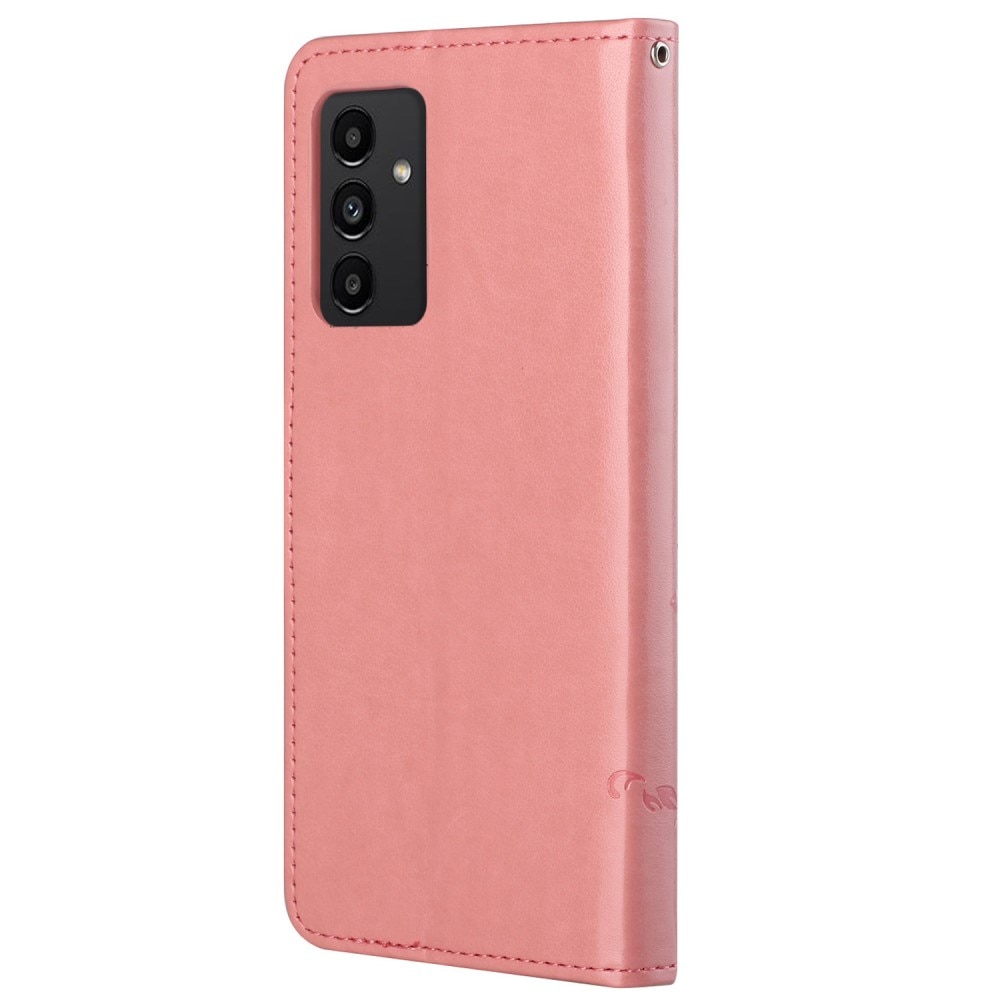 Nahkakotelo Perhonen Samsung Galaxy A13 Vaaleanpunainen