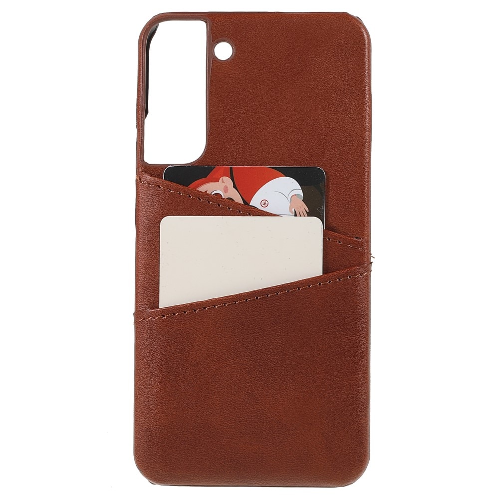 Card Slots Case Samsung Galaxy S22 Plus ruskea