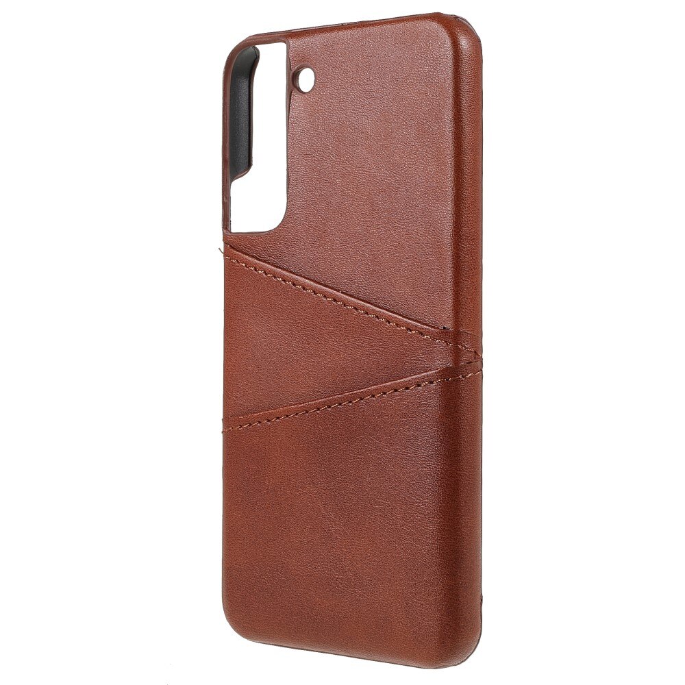 Card Slots Case Samsung Galaxy S22 Plus ruskea