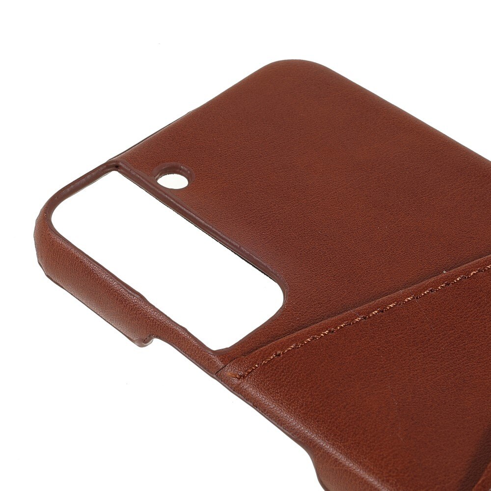 Card Slots Case Samsung Galaxy S22 Plus ruskea