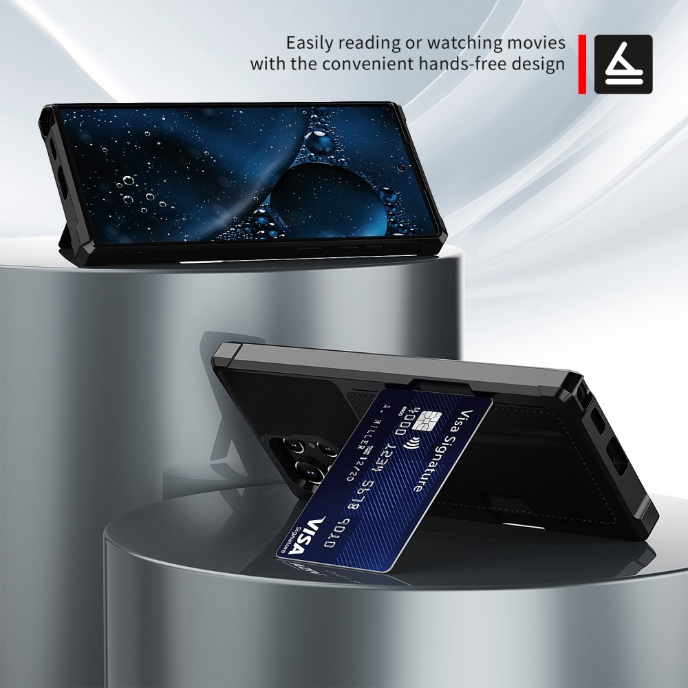 Tough Card Case  Samsung Galaxy S22 Ultra musta
