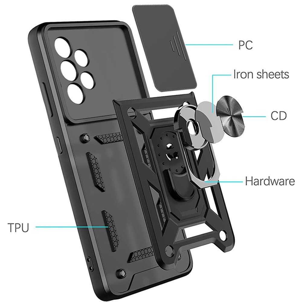 Hybridikuori Ring+Camera Protection Samsung Galaxy A33 musta