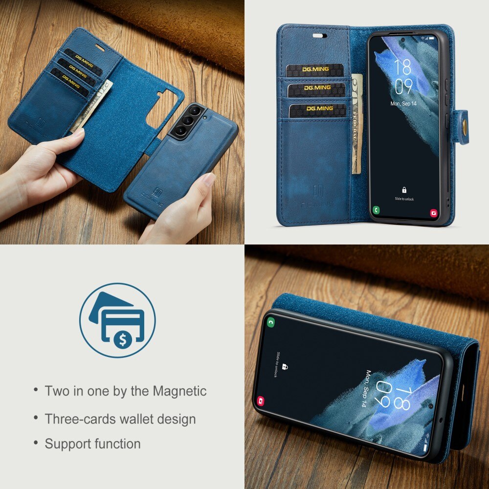 Magnet Wallet Samsung Galaxy S22 Plus Sininen