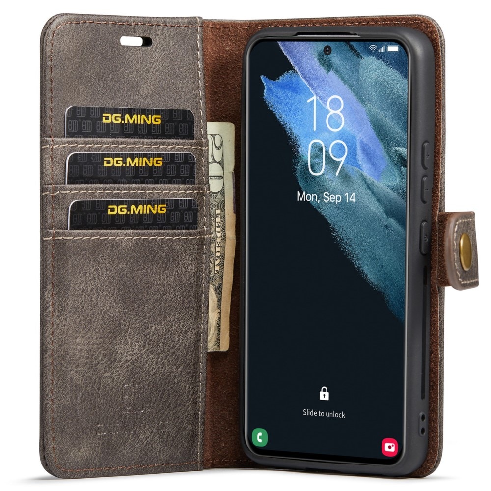 Magnet Wallet Samsung Galaxy S22 Plus Ruskea