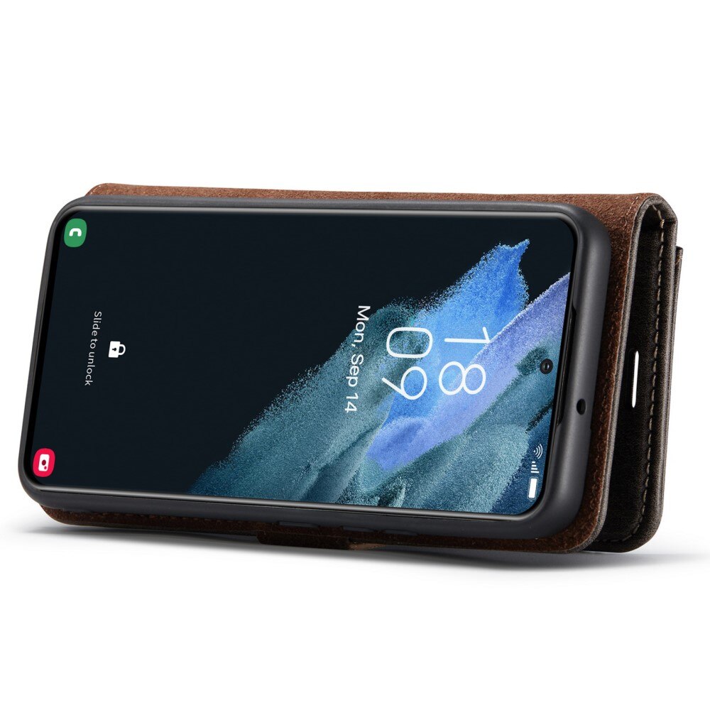 Magnet Wallet Samsung Galaxy S22 Plus Ruskea
