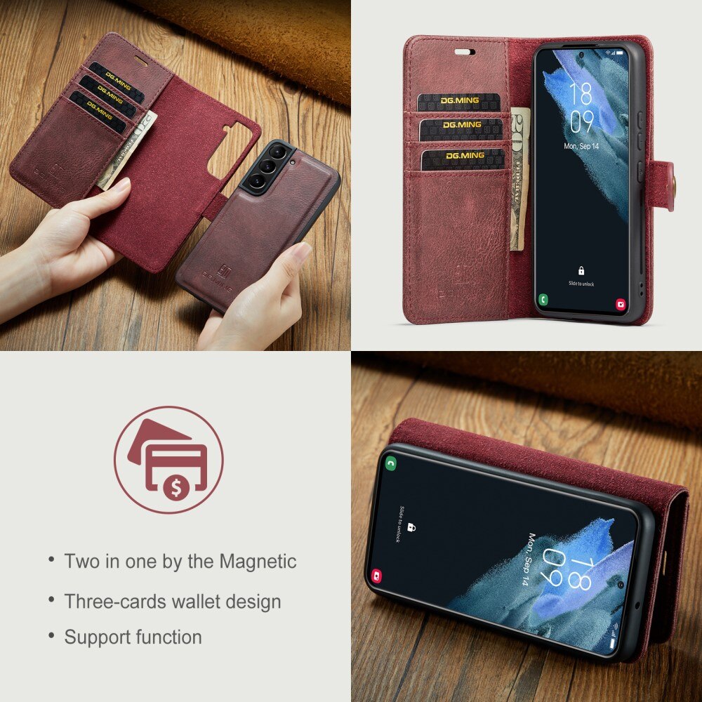Magnet Wallet Samsung Galaxy S22 Punainen