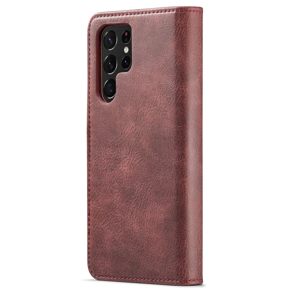 Magnet Wallet Samsung Galaxy S22 Ultra Punainen