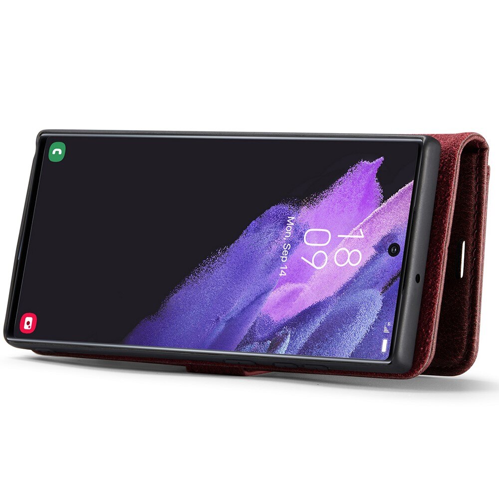 Magnet Wallet Samsung Galaxy S22 Ultra Punainen