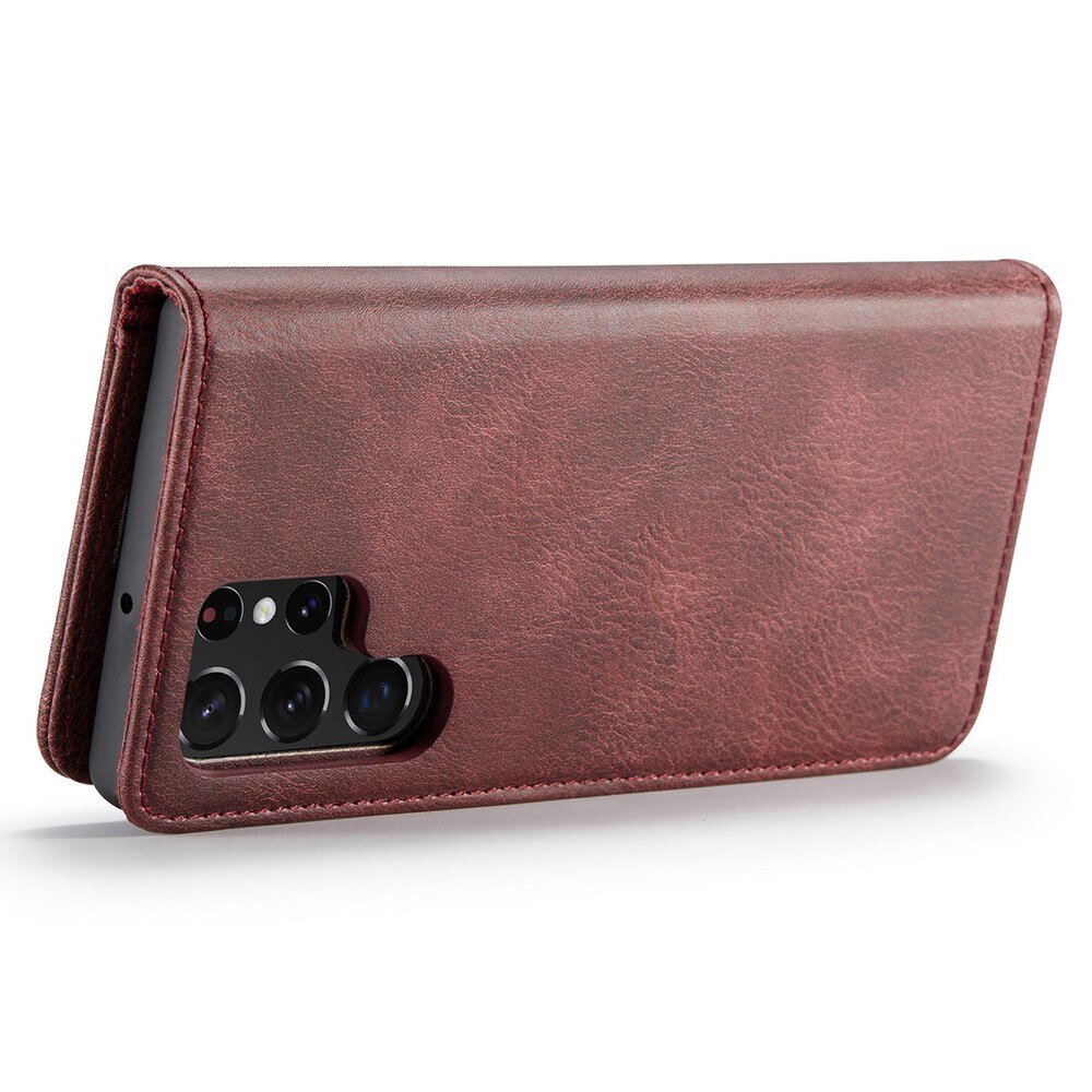 Magnet Wallet Samsung Galaxy S22 Ultra Punainen