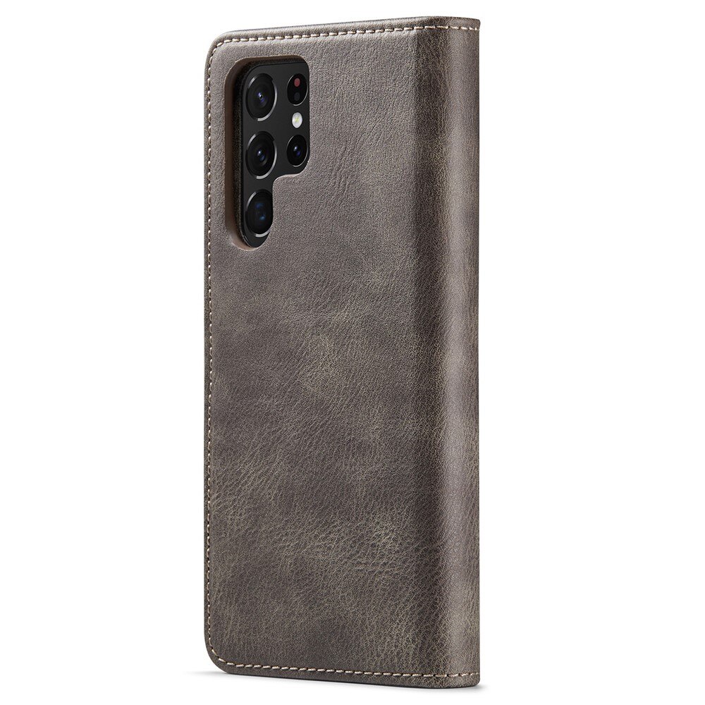 Magnet Wallet Samsung Galaxy S22 Ultra Ruskea
