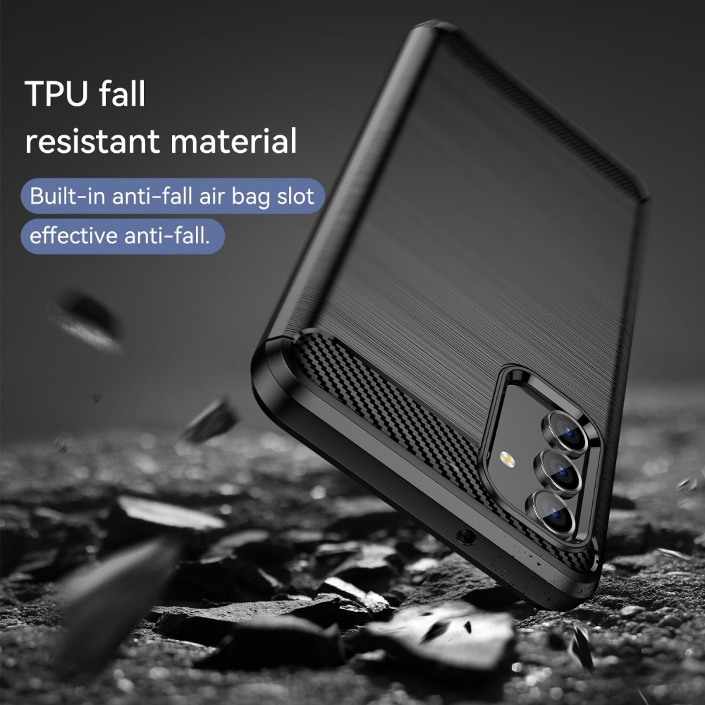 Samsung Galaxy A04s/Galaxy A13 Kuori TPU Brushed Musta