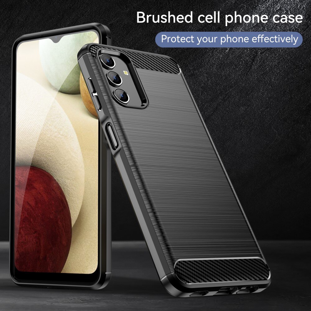 Samsung Galaxy A04s/Galaxy A13 Kuori TPU Brushed Musta