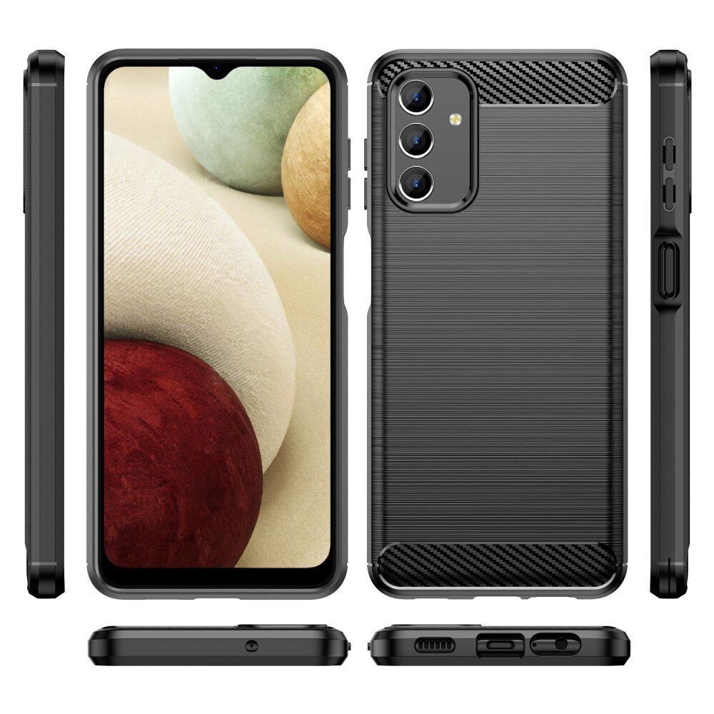 Samsung Galaxy A04s/Galaxy A13 Kuori TPU Brushed Musta