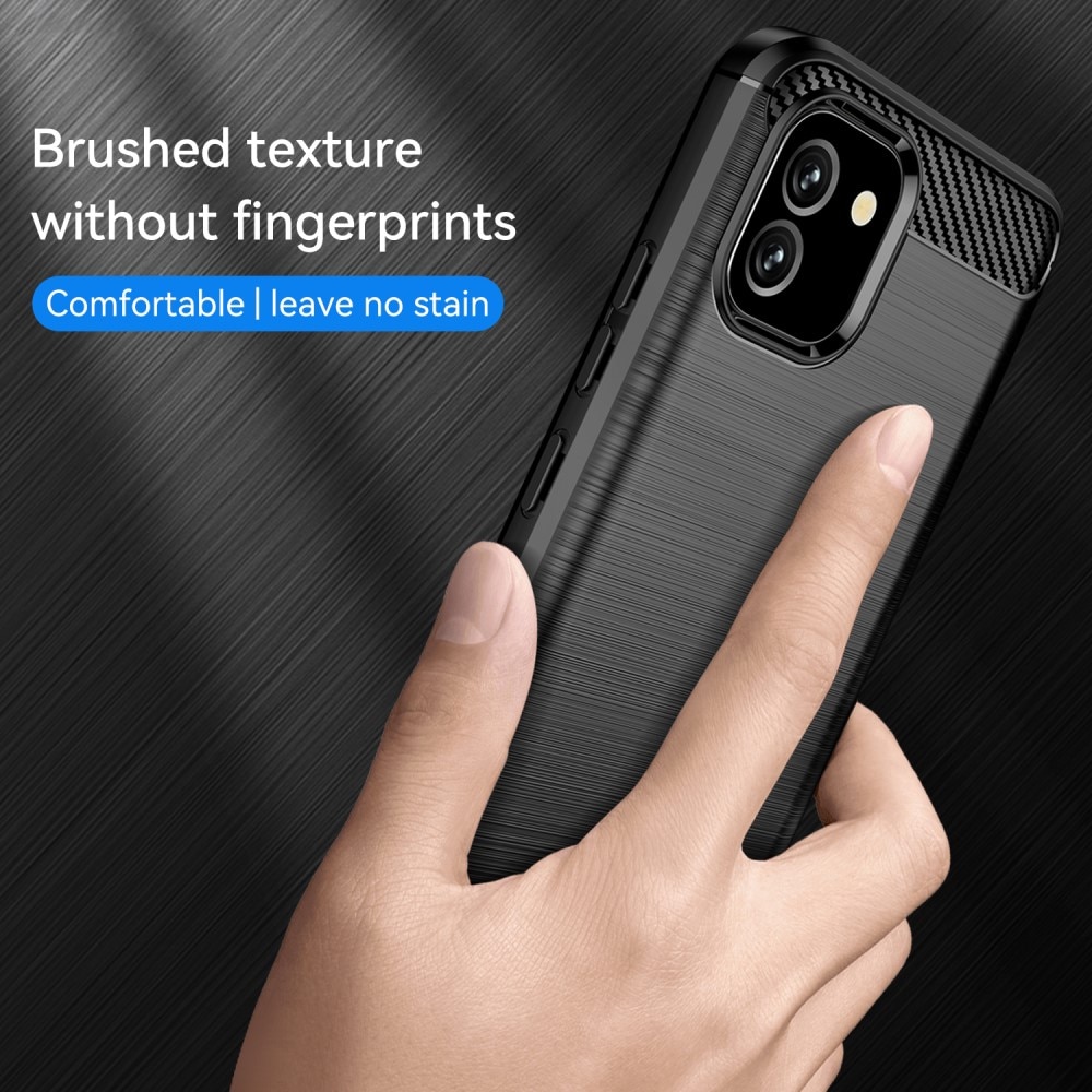 Samsung Galaxy A03 Kuori TPU Brushed Musta