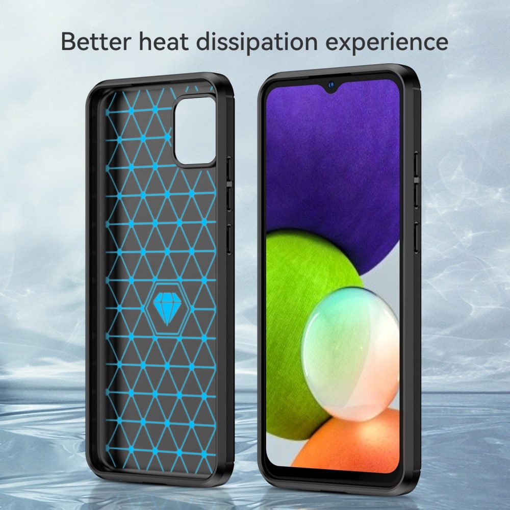 Samsung Galaxy A03 Kuori TPU Brushed Musta
