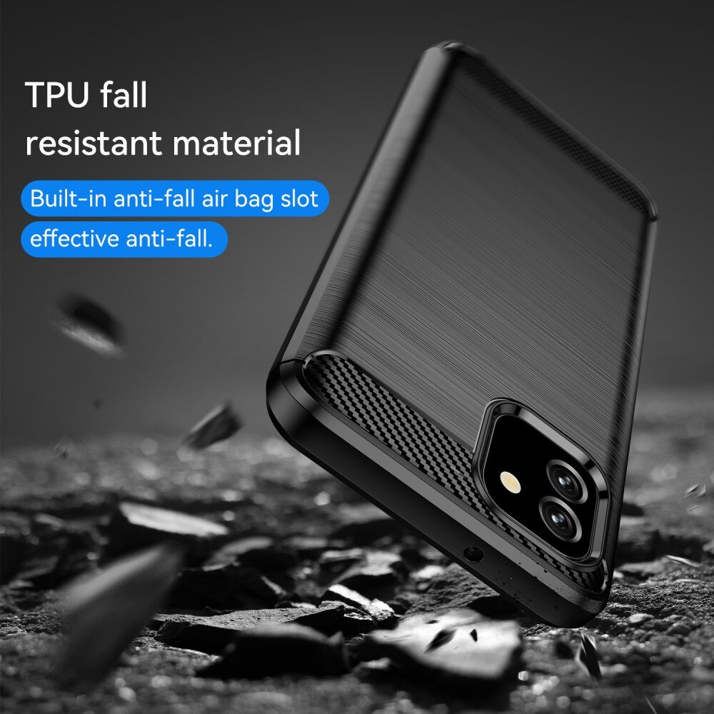 Samsung Galaxy A03 Kuori TPU Brushed Musta