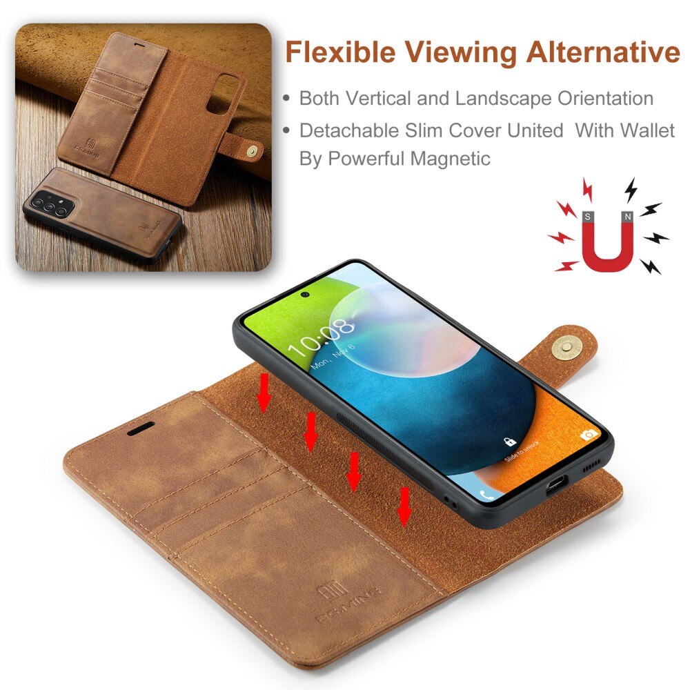 Magnet Wallet Samsung Galaxy A53 Cognac