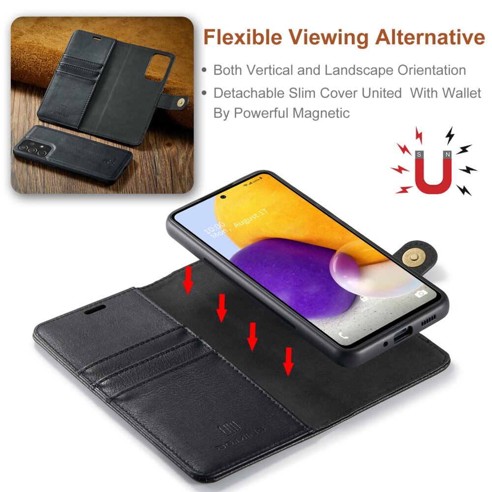 Magnet Wallet Samsung Galaxy A73 5G Musta