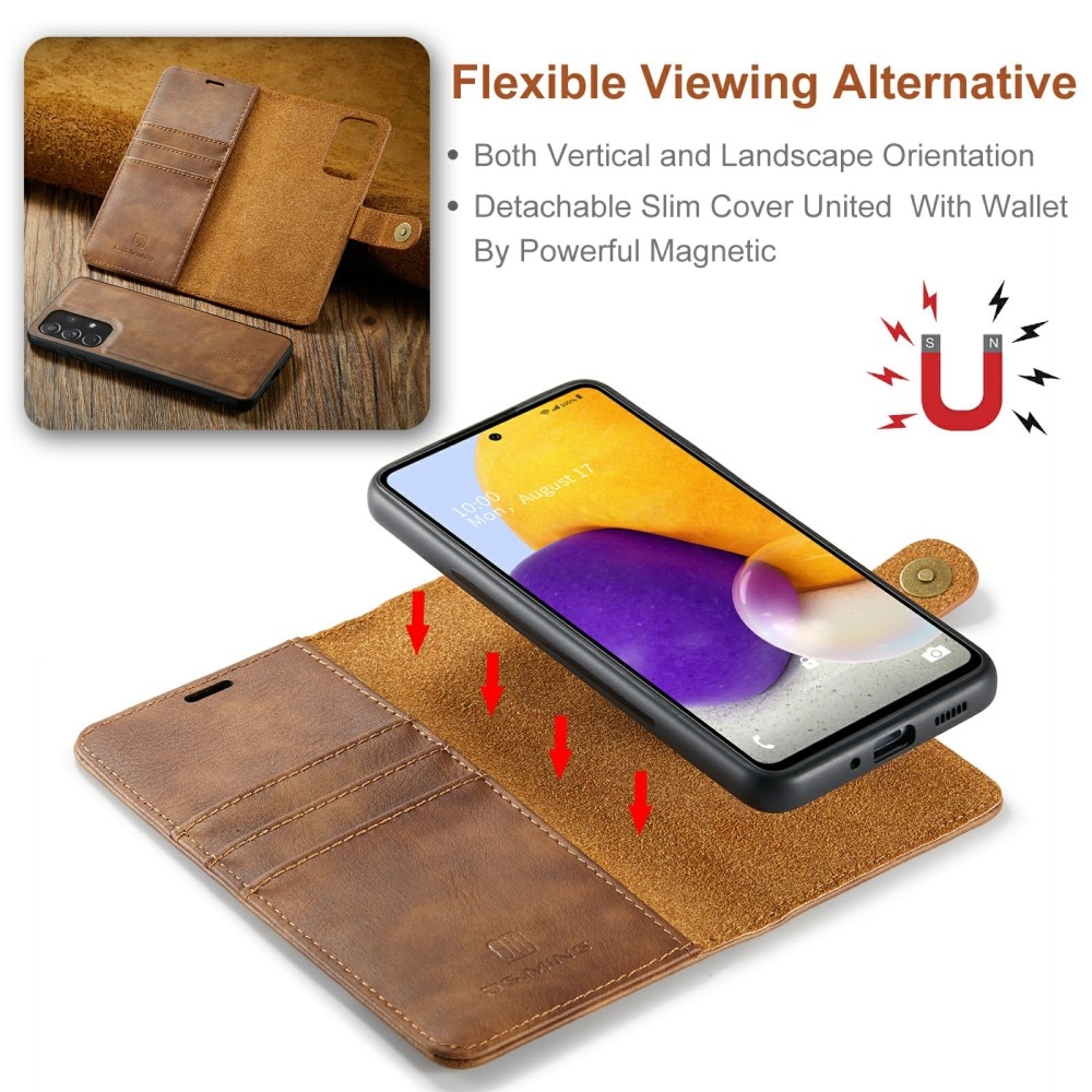 Magnet Wallet Samsung Galaxy A73 5G Cognac