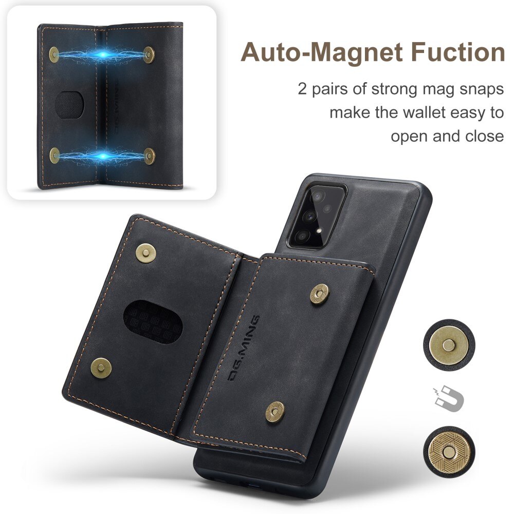 Magnetic Card Slot Case Samsung Galaxy A53 Musta